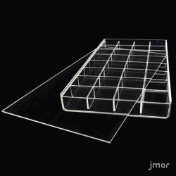 Scatola in plexiglass con scomparti  | Acquista online su jmarshop.com